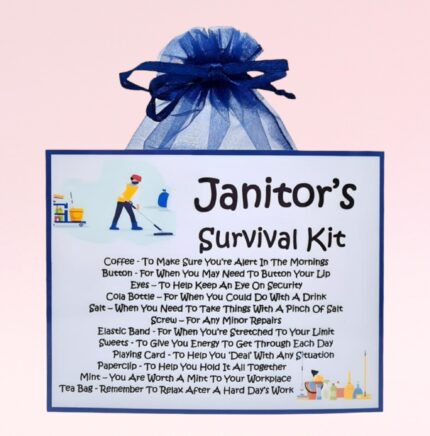 Fun Novelty Gift for a Janitor ~ Janitor's Survival Kit
