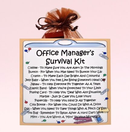 Fun Gift for an Office Manager ~ Office Manager's Survival Kit