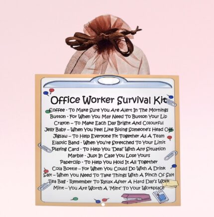 Fun Gift for an Office Worker ~ Office Worker's Survival Kit