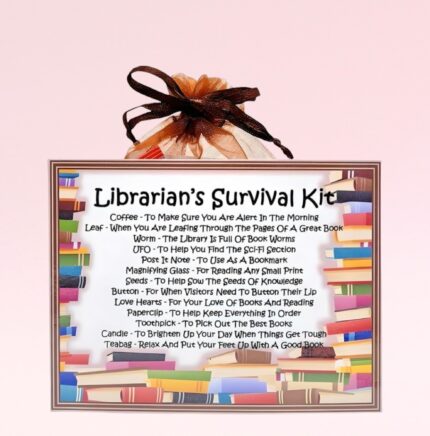 Fun Novelty Gift for a Librarian ~ Librarian's Survival Kit
