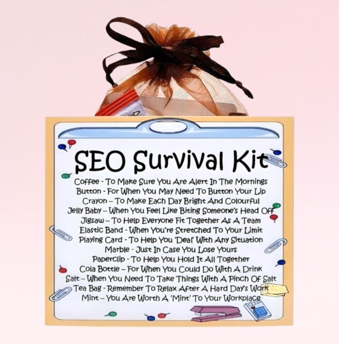 Novelty Gift for an SEO ~ SEO Survival Kit