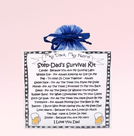 Sentimental Novelty Gift for a Step-Dad ~ Step-Dad's Survival Kit