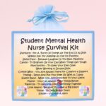 Student Mental Health Nurse Survival Kit ~ Fun Gift for a Student Mental Health Nurse