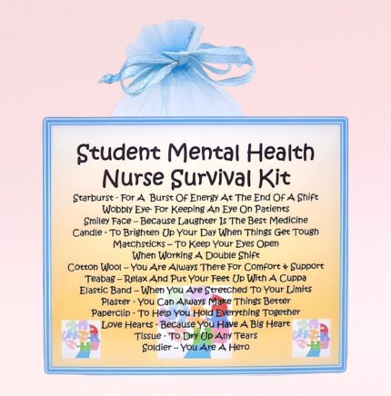 Fun Gift for a Mental Health Nurse ~ Student Mental Health Nurse Survival Kit