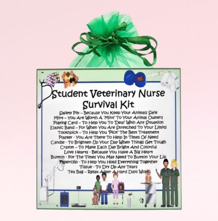 Fun Gift for a Student Veterinary Nurse ~ Student Veterinary Nurse Survival Kit