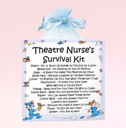 Novelty Gift for a Theatre Nurse ~ Theatre Nurse's Survival Kit