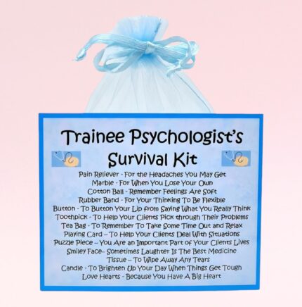 Fun Novelty Gift for a Trainee Psychologist ~ Trainee Psychologist's Survival Kit