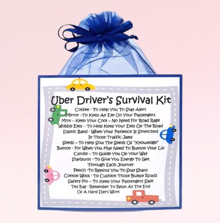 Fun Novelty Gift for an Uber Driver ~ Uber Driver's Survival Kit
