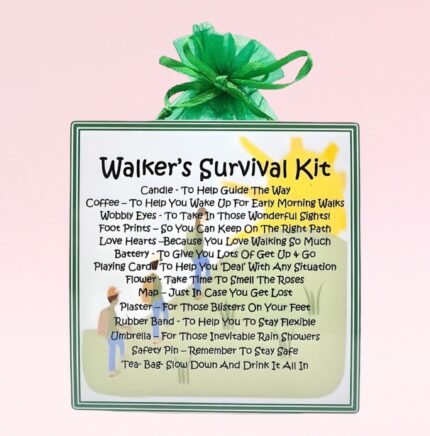 Fun Novelty Gift for a Walker ~ Walker's Survival Kit