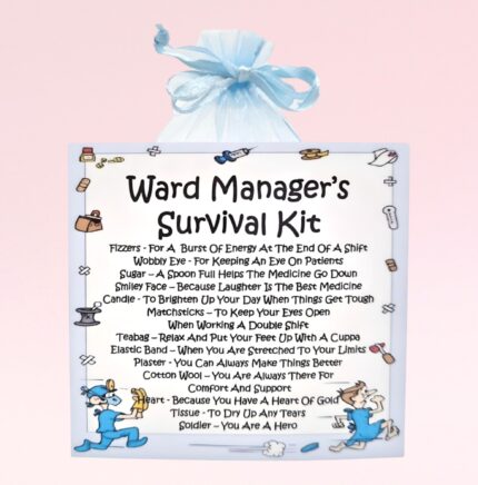 Novelty Gift for a Ward Manager ~ Ward Manager's Survival Kit
