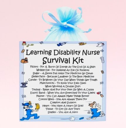 Fun Gift for a Learning Disability Nurse ~ Learning Disability Nurse Survival Kit