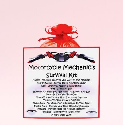 Novelty Gift for a Motorcycle Mechanic ~ Motorcycle Mechanic's Survival Kit
