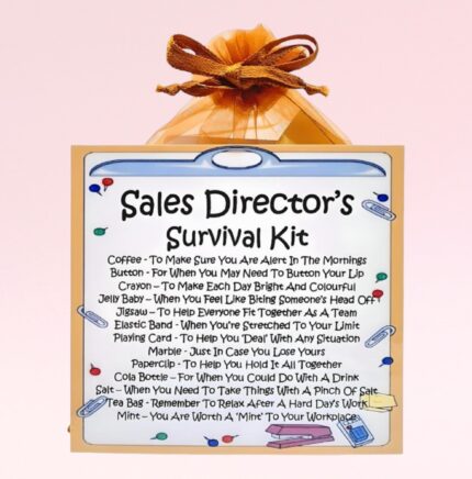 Novelty Gift for a Sales Director ~ Sales Director's Survival Kit
