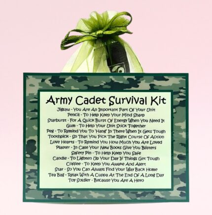 Fun Novelty Gift for an Army Cadet ~ Army Cadet Survival Kit
