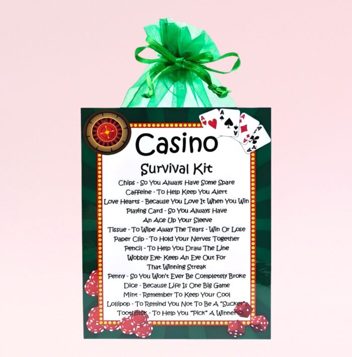 Fun Novelty Gift for a Casino Lover ~ Casino Survival Kit