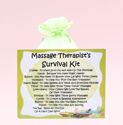 Fun Novelty Gift for a Massage Therapist ~ Massage Therapist's Survival Kit