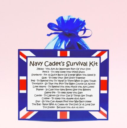 Fun Novelty Gift for a Navy Cadet ~ Navy Cadet Survival Kit