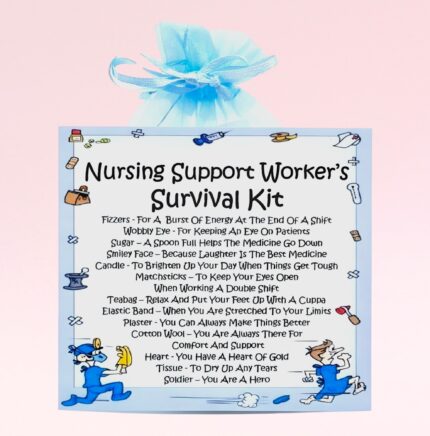 Novelty Gift for a Nursing Support Worker ~ Nursing Support Worker's Survival Kit