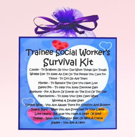 Fun Gift for a Trainee Social Worker ~ Trainee Social Worker's Survival Kit