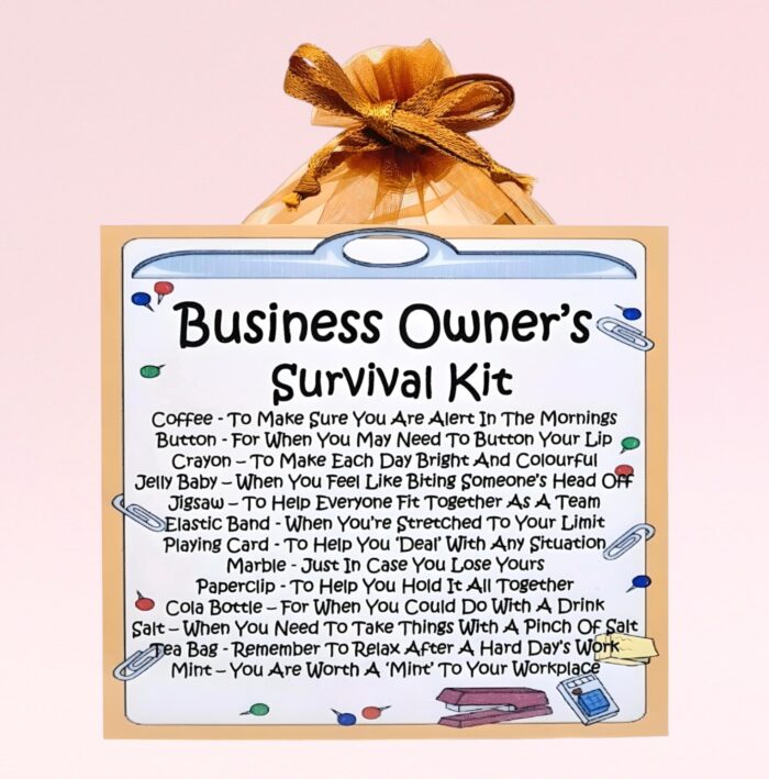 Fun Gift for a Business Owner ~ Business Owner's Survival Kit
