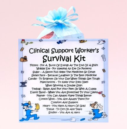 Novelty Gift for a Clinical Support Worker ~ Clinical Support Worker's Survival Kit