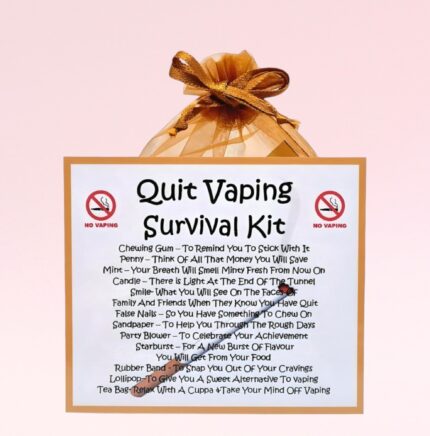 Fun Novelty Gift ~ Quit Vaping Survival Kit