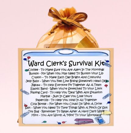 Fun Novelty Gift for a Ward Clerk ~ Ward Clerk's Survival Kit