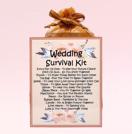Sentimental Novelty Wedding Gift ~ Wedding Survival Kit (Bronze)