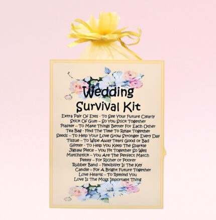 Sentimental Novelty Wedding Gift ~ Wedding Survival Kit (Gold)