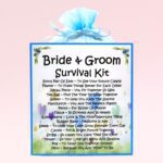 Bride & Groom Survival Kit (Blue) ~ Fun Novelty Wedding Gift