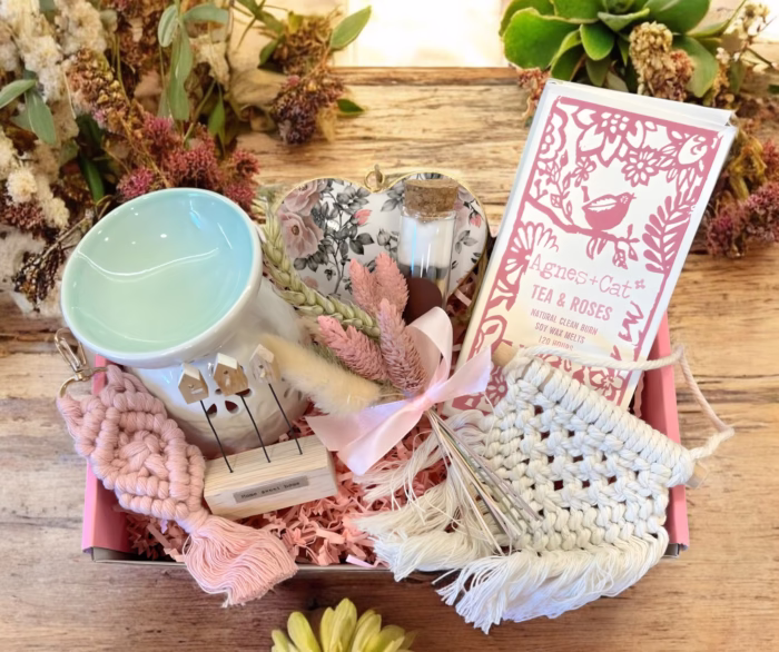 New Home Gift Box | House Warming Gift In Pink | Wax Melt Gift Set | New Home Welcome Gift | Moving Home | Wax Burner Gift Set for Her - Image 2