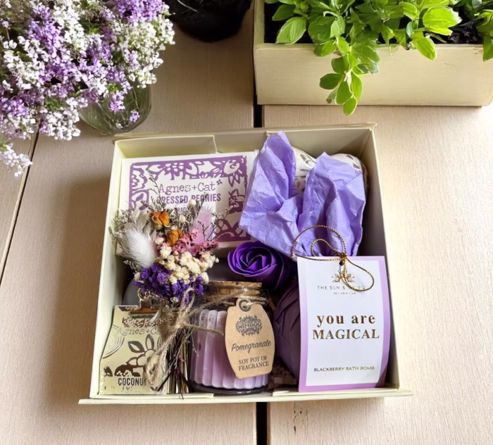 You Are Magical Pamper Gift Set | Spring Gift Box | Ladies Gift Hamper | Hug in a Box | Birthday Gift For Friend | Relaxation Box For Her - Image 3