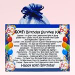 60th Birthday Survival Kit (Blue) ~ Fun Gift for a 60th Birthday
