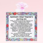 Assistant Head Teacher's Survival Kit (Pink) ~ Fun Novelty Gift for a Teacher