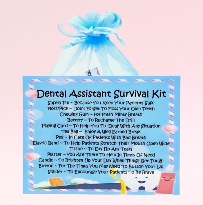 Fun Novelty Gift for a Dental Assistant ~ Dental Assistant Survival Kit