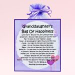 Granddaughter's Bag of Happiness (Lilac) ~ Keepsake Gift for a Granddaughter