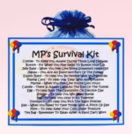 MP's Survival Kit (Blue) ~ Fun Novelty Gift for an MP