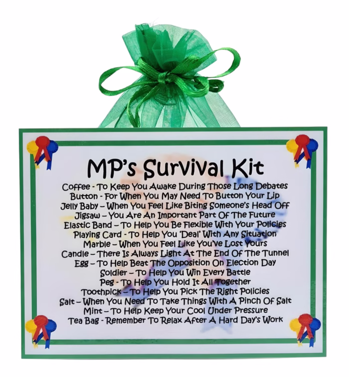 MP's Survival Kit ~ Fun Novelty Gift for an MP - Image 2
