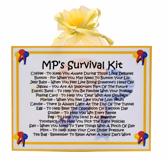 MP's Survival Kit ~ Fun Novelty Gift for an MP - Image 4