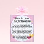 Sister In Law's Bag of Happiness ~ Fun Novelty Gift for a Sister In Law