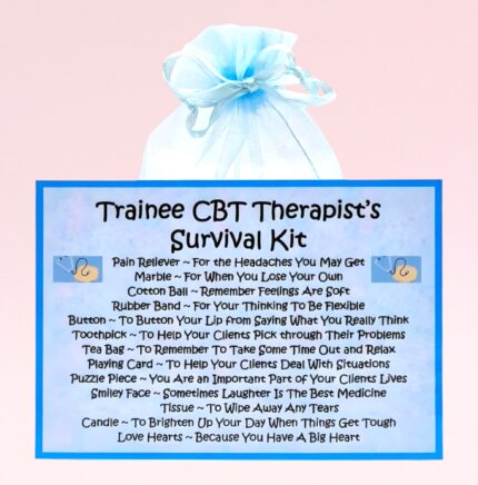 Novelty Gift for a Trainee CBT Therapist ~ Trainee CBT Therapist's Survival Kit