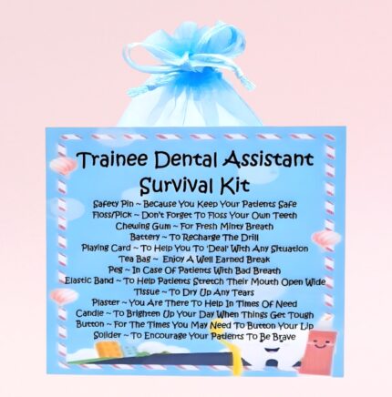 Fun Gift for a Trainee Dental Assistant ~ Trainee Dental Assistant Survival Kit