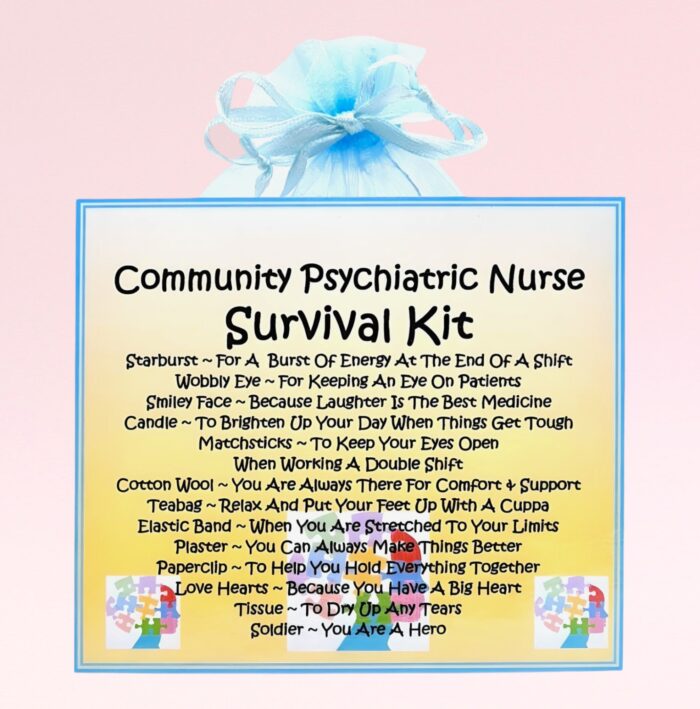 Fun Gift for a Psychiatric Nurse ~ Community Psychiatric Nurse Survival Kit