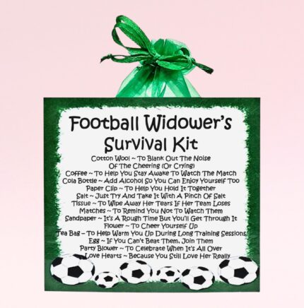 Fun Gift for a Football Widower ~ Football Widower's Survival Kit
