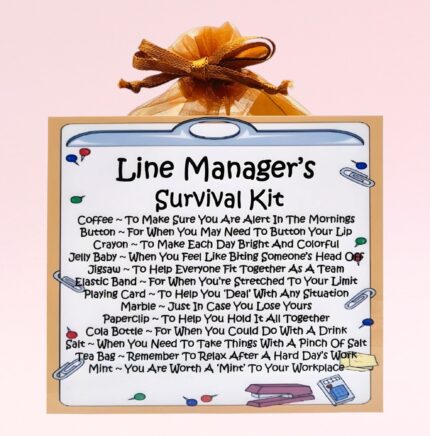 Fun Gift for a Line Manager ~ Line Manager's Survival Kit