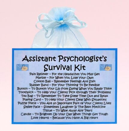 Novelty Gift for an Assistant Psychologist ~ Assistant Psychologist's Survival Kit