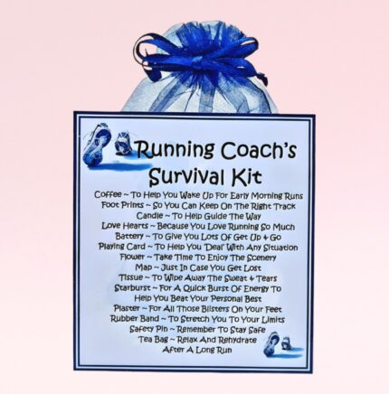Fun Novelty Gift for a Running Coach ~ Running Coach's Survival Kit