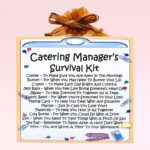 Catering Manager's Survival Kit ~ Fun Novelty Gift for a Catering Manager