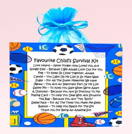 Keepsake Gift for a Son ~ Favourite Child's Survival Kit (Son)