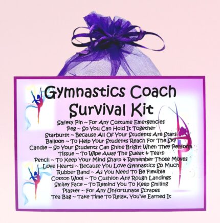 Novelty Gift for a Gymnastics Coach ~ Gymnastics Coach Survival Kit